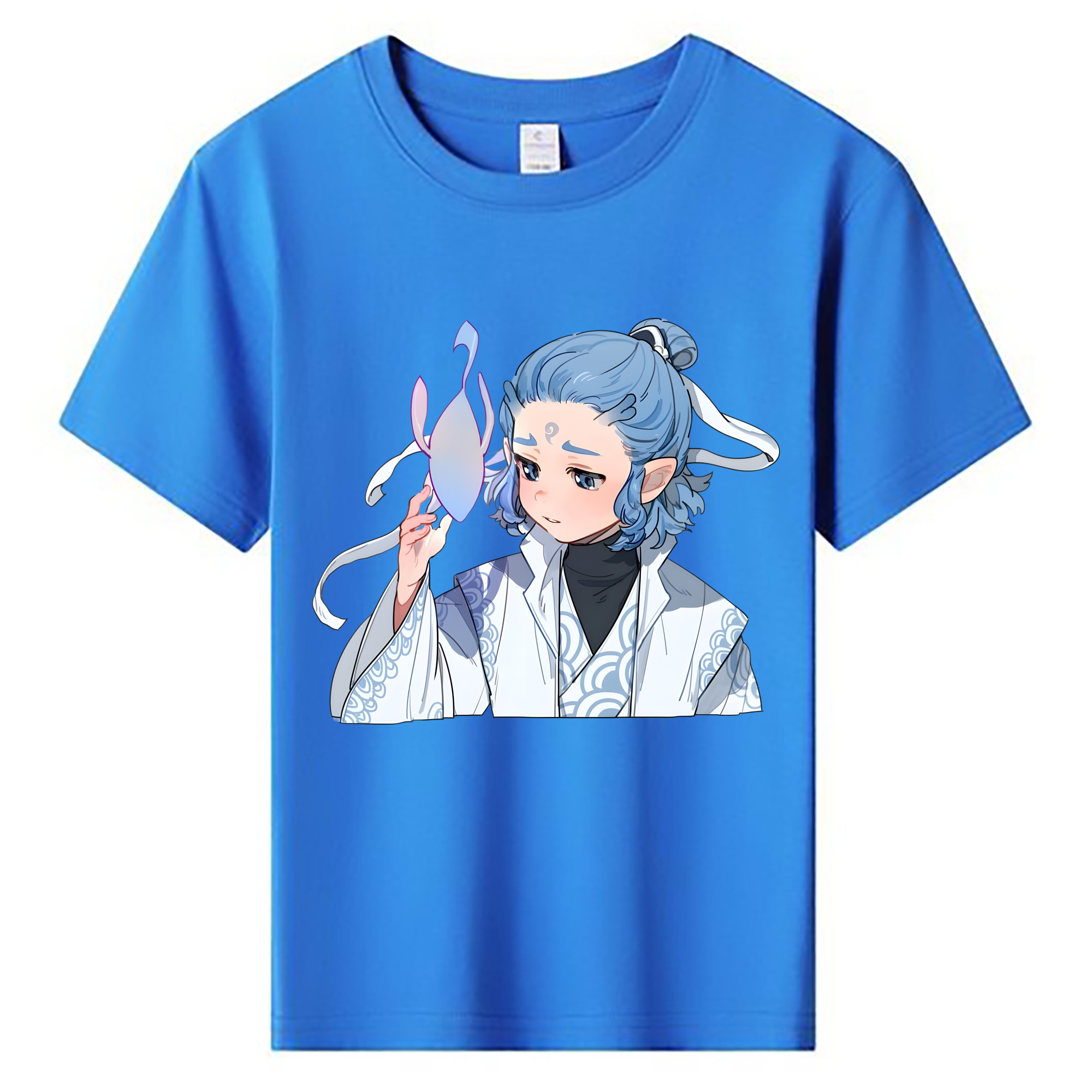 （画像用） Ne Zha 2 ナタ 魔童の大暴れ 綿100％キッズTシャツ（フロントプリント）